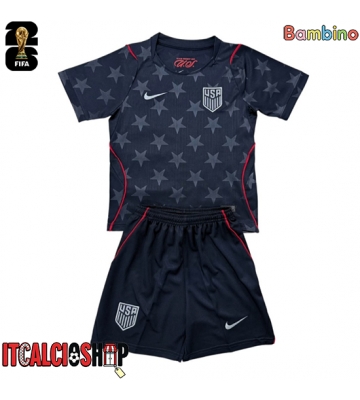 Stati Uniti Seconda Maglia Bambino Mondiali 2026 Manica Corta (+ Pantaloni corti)